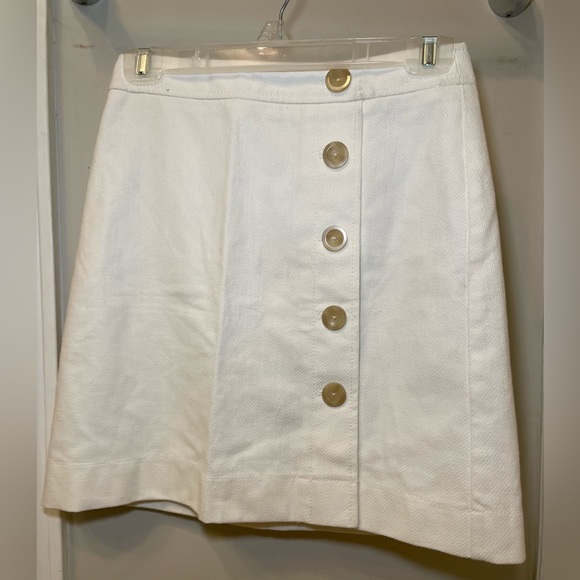 Ann Taylor white button up skirt - Picture 1 of 3